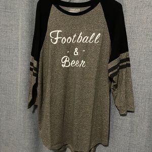 Georgia Bulldogs Football & Beer Tee
